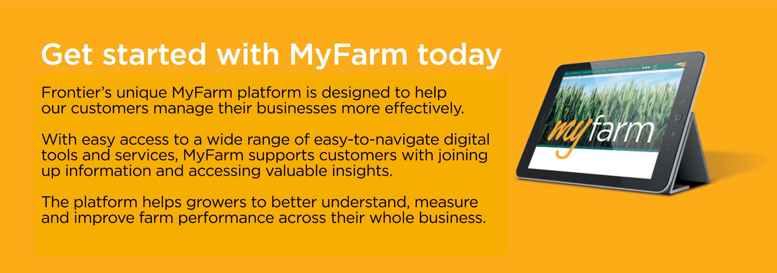 Get started with MyFarm3